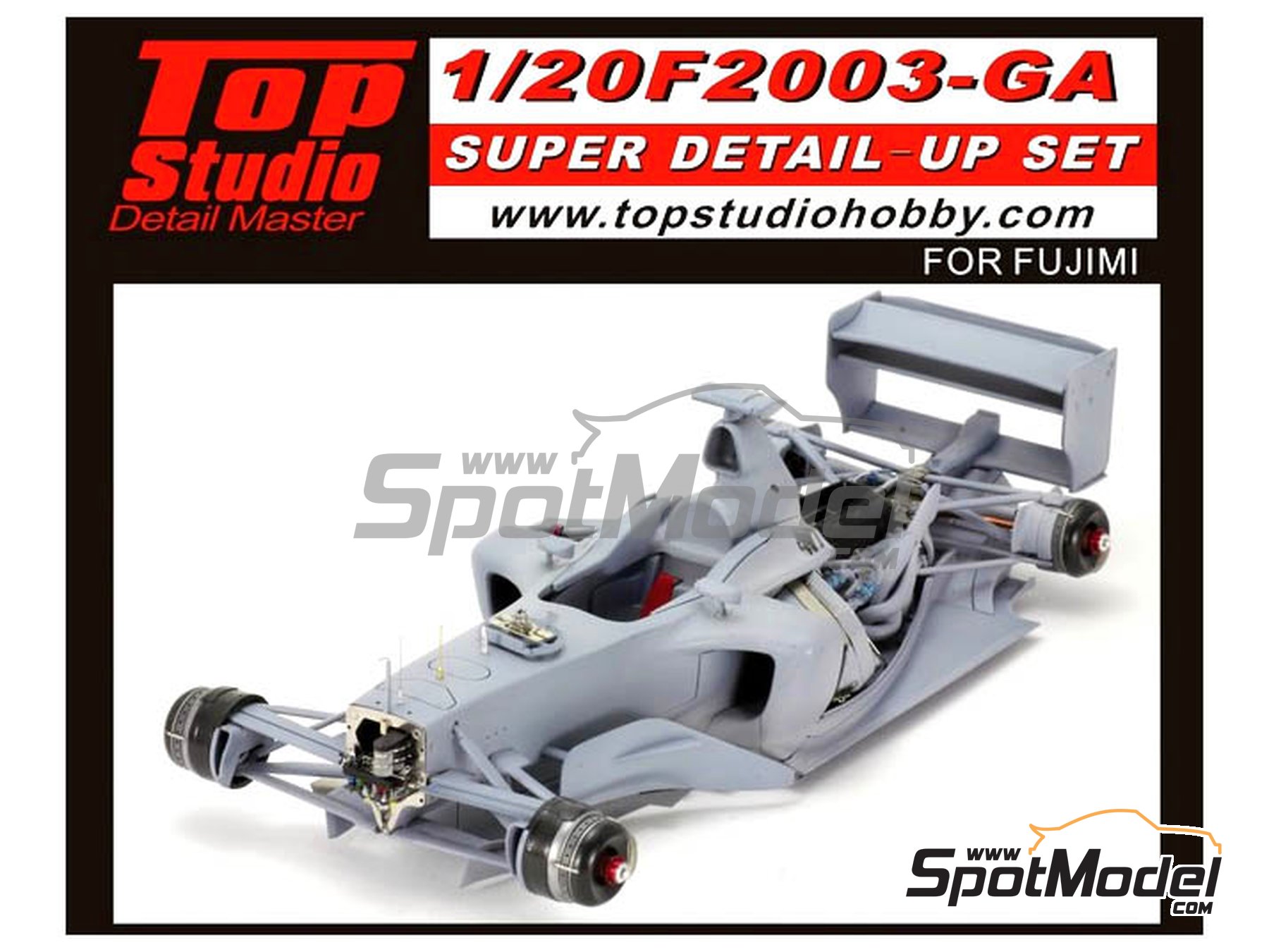 Ferrari F2003-GA Scuderia Ferrari Team - FIA Formula 1 World Championship  2003. Detail up set in 1/20 scale manufactured by Top Studio (ref. MD29013)